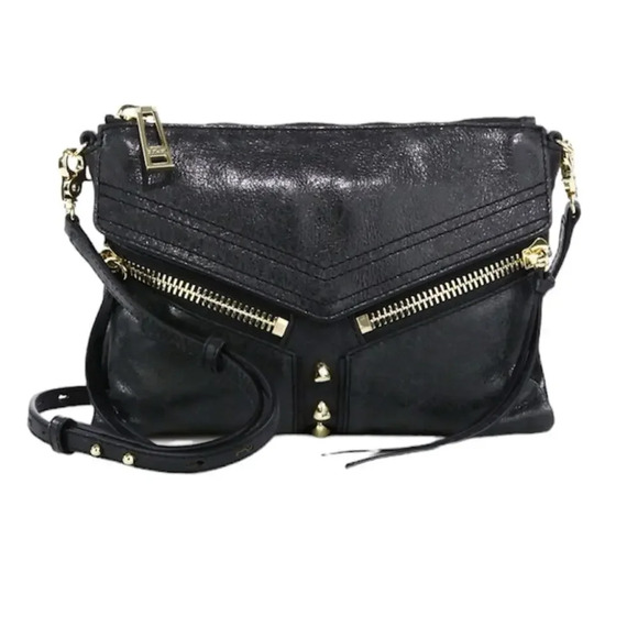 BOTKIER‎ Trigger Leather Studded Clutch Crossbody Bag - Picture 1 of 5